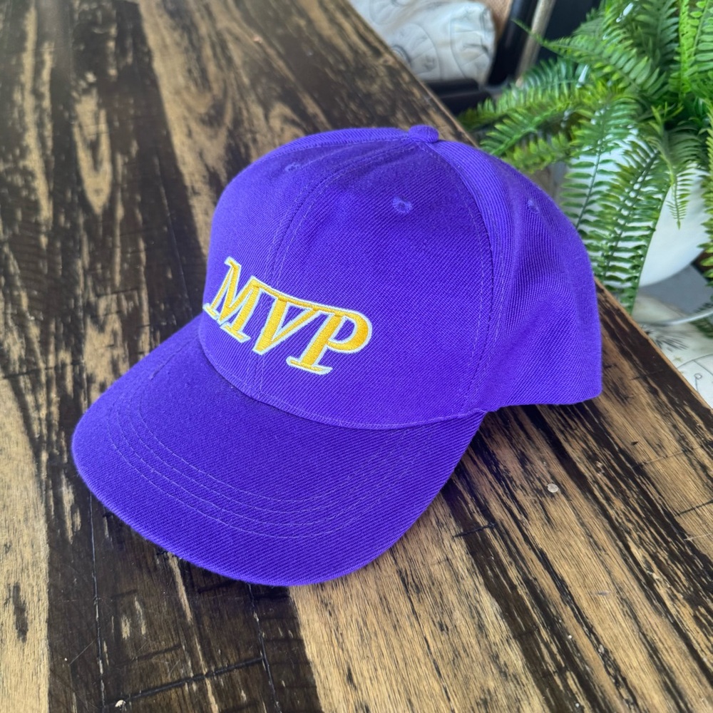 💫 Custom – Purple & Yellow “MVP” Hat 💜💛